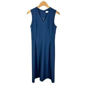MM Lafleur Annie Dress Size 8 Sleeveless Navy Blue